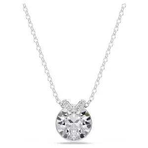 SWAROVSKI Bella V 펜던트 - 라운드 컷, 화이트, 로듐 플래팅
