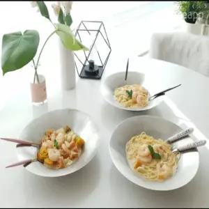 까사니 파스타플레이트 2P 스텐접시 브런치 샐러드 플레이팅 접시