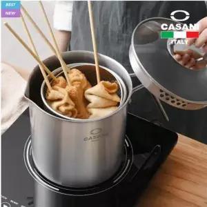 까사니 쿠치나 IH 멀티팟 16cm3.3L 면삶는 파스타 국수 면수 깊은 채반 냄비