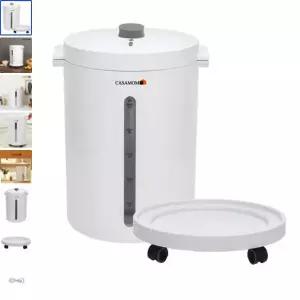 까사맘 무선 진공 쌀통 20kg 가정용 진공보관 쌀벌레 곰팡이 방지 쌀통 쌀항아리 쌀독