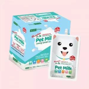 닥터케이 무항생제 프리미엄 펫밀크 150ml 10개 강아지 고양이 애견 우유 분유 초유 4455539