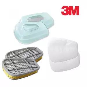 3M 6200/7502 마스크용 필터 3종세트 방독마스크 산업용마스크