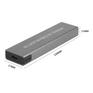 M2 SSD 케이스 NVME 인클로저 M.2-USB 3.1 어댑터 PCIE NGFF SATA M B 키 2230 2242 2260/2280 듀얼 프로토