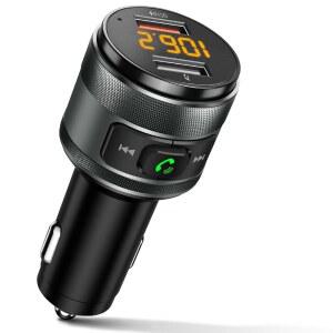 차량용 IMDEN Bluetooth 5.4 FM 송신기, QC 3.0 고속 충전기, 핸즈프리 통화 기능 포함 MP3 뮤직 플레이어 무선 라디오 어댑터 키트, 12V/24V USB