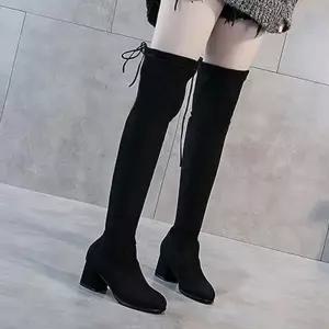 여성 스웨이드 기모안감 가을 따뜻한 롱 부츠 LK R77T 기모부츠