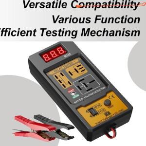 자동 배터리 테스터 디지털 분석기 차량 트럭 도로 여행을위한 전문 12V/24V 진단 스캐너
