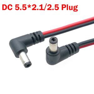 TV안테나선 케이블 1PC 커넥터 5X2 5MM 직각 18AWG 90도 콘센트 1MMECHATRONICS2