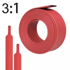 1/16인치에서 2-5/9인치까지 열수축 튜빙-3 1 비율 이중벽 라이닝 가능 와이어 랩 튜브 방수 산업용 레드