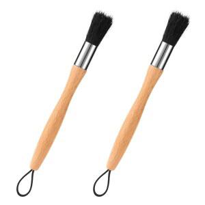 리레 2PCS 청소 엔진 기계 청소용 자동차 부품 브러시 있는 손잡이 모터 랜야드가 나무