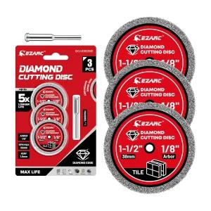 EZARC 1-1/2 다이아몬드 커팅 휠 1.5인치 x 1/8인치 타일 내구성 4팩 회전 공구 디스크 액세서리에는