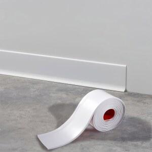 PVC몰딩 1PC 2MX8CM PVC 보드 엣지 라인 스커팅 방수 거실 고무 배경 스트립 베이스용 접착식 마감