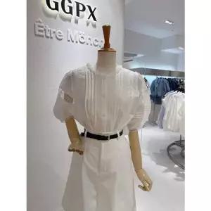 [NS홈쇼핑]레이스 핀턱 반팔블라우스(Q4SH052B)[35906163]
