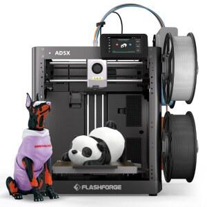 플래시포지 3D 프린터 AD5X 필라멘트 , IFS 멀티 컬러 , CoreXY 600mm/s 고속 및 정밀도, 자동 보정 및 진동 보정, 300 다이렉트 드라이브 익스트루더로 창의력 발휘
