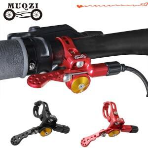 MUQZI MTB 자전거 스포이드 시트 포스트 레버 2.2 24mm 핸들바 클램프 기계식 조절식 리모컨