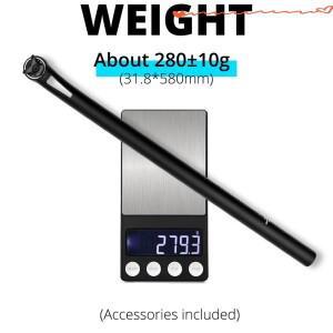 로고 없는 풀 카본 접이식 자전거 시트포스트 5개 포함 ° /25 오프셋 옵션 31.8/33.9/34.9mm 직경 C/P/T