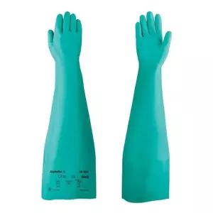 안셀 알파텍 58-008 니트릴 내화확 긴장갑 64cm 정전기방지 케미칼 내화 내유