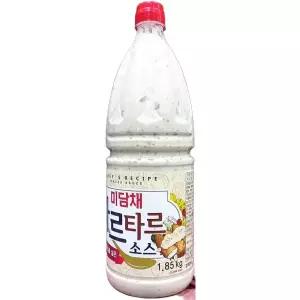 미담채 타르타르 소스 1.85Kg/소스/액상소스/타르타르소스/드레싱소스/튀김요리소스/대용량타르타르소스/업