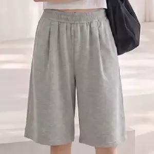 여자 여성 반바지 밴딩 바지 팬츠 여름 홈웨어 기본 베이직 데일리 캐주얼 무지 버뮤다 트레이닝 실내 야외