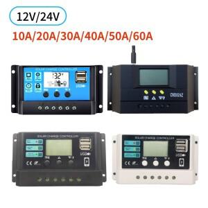 CM3024Z 태양 컨트롤러 12V 30A LCD 듀얼 USB 출력 전지 패널 레귤레이터와 자동