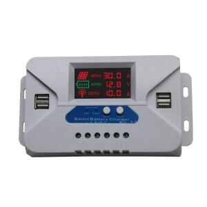 10A-30A MPPT 태양광 컨트롤러 12V/24V 가로등 제어 지원납산 리튬 인산철 배터리 스마트 충전기 포함