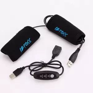 카비야 겨울 모터사이클 ATV 스쿠터 USB 열선 그립 핸들바 7/8 -11/5(22-30mm) 온도 조절 스위치가 있는