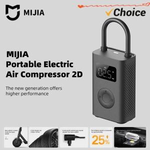오리지널 신제품 미지아 인플레이터블 트레저 에어 컴프레서 2D 2000mAh 휴대용 펌프 자전거 자동차 오토바