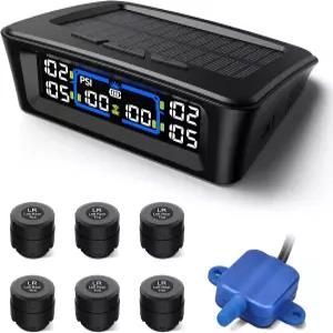 타이메이트 TM12 RV 타이어 공기압 모니터링 시스템 USB/태양광 충전이 가능한 TPMS 2026 최신 버전 6개의
