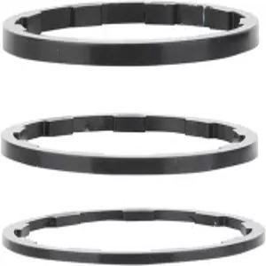Haosie 3pcs 바이크 카세트 스페이서 헤드셋 와셔 브래킷 액슬 3 사이즈 1mm 알루미늄 합금 플라이휠 허브