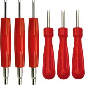 Aracey 6Pcs HVAC 밸브 코어 제거 도구 - 듀얼 싱글 및 더블 헤드 다양한 위한 훌륭한 타이어 수리 R134a