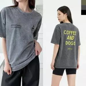 /옷자락 여자 캐주얼 빈티지 반팔 티셔츠 Y2K 남방 OOTD 구제