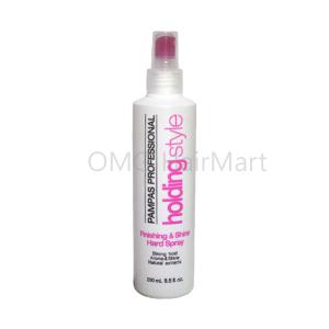 팜파스 홀딩 스타일 피니쉬 앤 샤인 하드 스프레이 250ml (소량구매구성)/액상미스트 물스프레이
