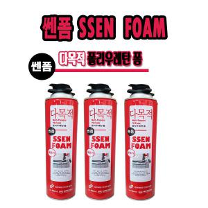 누리켐 쎈폼 낱개 우레탄폼 건타입 폼크리너 일회용 다목적 폼 750ml