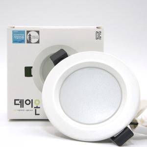 데이온 LED 4인치 10W 다운라이트 화이트 블랙 매입등 매립등