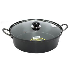경질 국수 전골냄비 (32cm) 업소용 샤브샤브 칼국수 냄비
