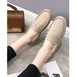 야누하 8891-1 부드러운 여성 퍼안감 겨울 로퍼
