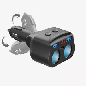 차량용 퀵차지 C타입 PD 고속충전기 시거잭 2구 멀티 12V 24V 자동차 스마트폰 핸드폰 급속 충전기