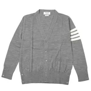 [톰브라운] 남성 서스테이너블 파인 메리노 울 가디건 MKC002A-Y1014 058 (PALE GREY)