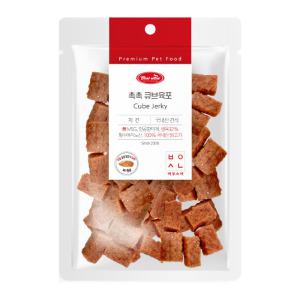 바우와우 촉촉 큐브육포300g 치킨