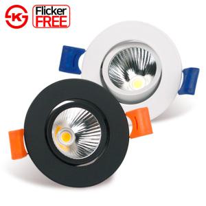 엘포스 LED 다운라이트 집중형 2인치 COB 6W 고와트 직회전 매입등 플리커프리 매립등