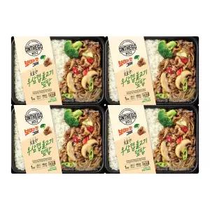 아워홈 온더고 냉동도시락 우삼겹 불고기덮밥 290g 4개