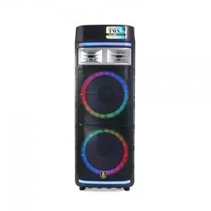 [에스투씨엔아이][CR500] Coms UHF 이동식 스피커 앰프 무선 블루투스 순간최대출력 1200W UHF마이크 2EA