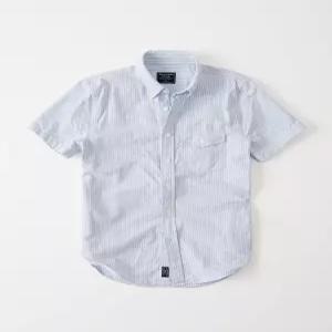 abercrombie 반팔 옥스포드 셔츠