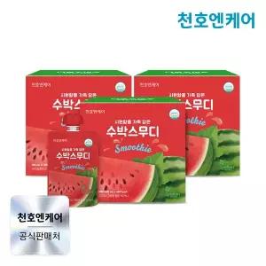 [천호엔케어] 시원함을 가득 담은 수박스무디 100mL 10팩 3박스