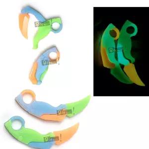 야광 카람빗 1개 랜덤 당근칼 토이 나이프 피젯 3D 중력 틱톡 핫템 스트레스 해소 키덜트