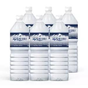 생수 지리산 물하나  2L X 12 (유라벨/무라벨 랜덤발송)