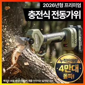 쏜다 21v 충전 무선 전동 전지가위 35mm 전정 가지치기 연장대 마끼다호환 배터리 풀세트
