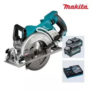 [마끼다] RS001GM201 40Vmax 4.0Ah 배터리x2팩 충전원형톱 절단기 185mm(7인치) 리어핸들타입 BL
