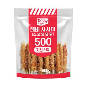 테비 사사미 500g 치킨스틱 강아지간식