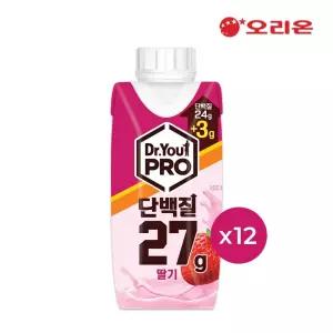 오리온 닥터유 프로 드링크 단백질 딸기맛(250ml) x 12팩