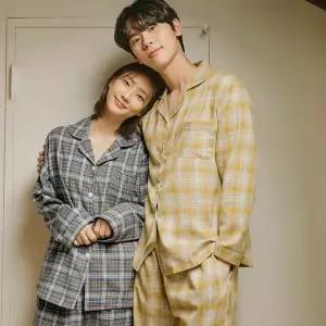 [하프클럽/파란]파란언더웨어 올드트리 체크 커플 파자마 잠옷 세트